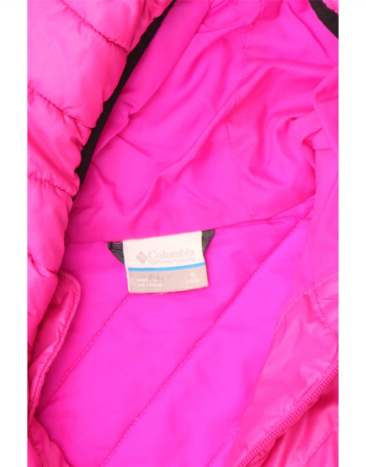 Columbia Chaqueta Acolchada Con Capucha Niñas 7-8 Años Small Rosa Poliéster