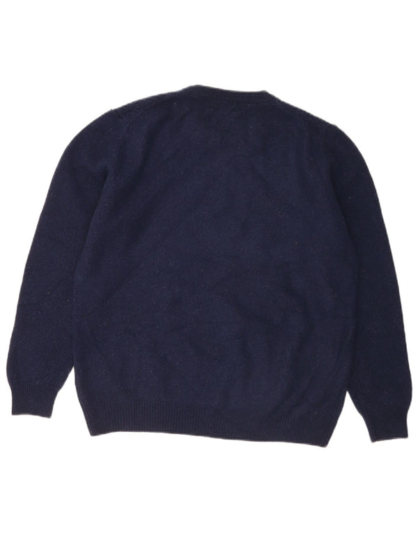 Marks & Spencer Suéter tipo jersey con cuello redondo en azul Harbor para hombre Azul marino mediano