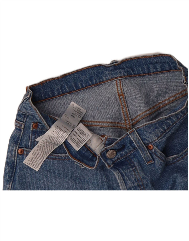 LEVI'S Womens 501 Denim Shorts W28 Medium Blue Cotton