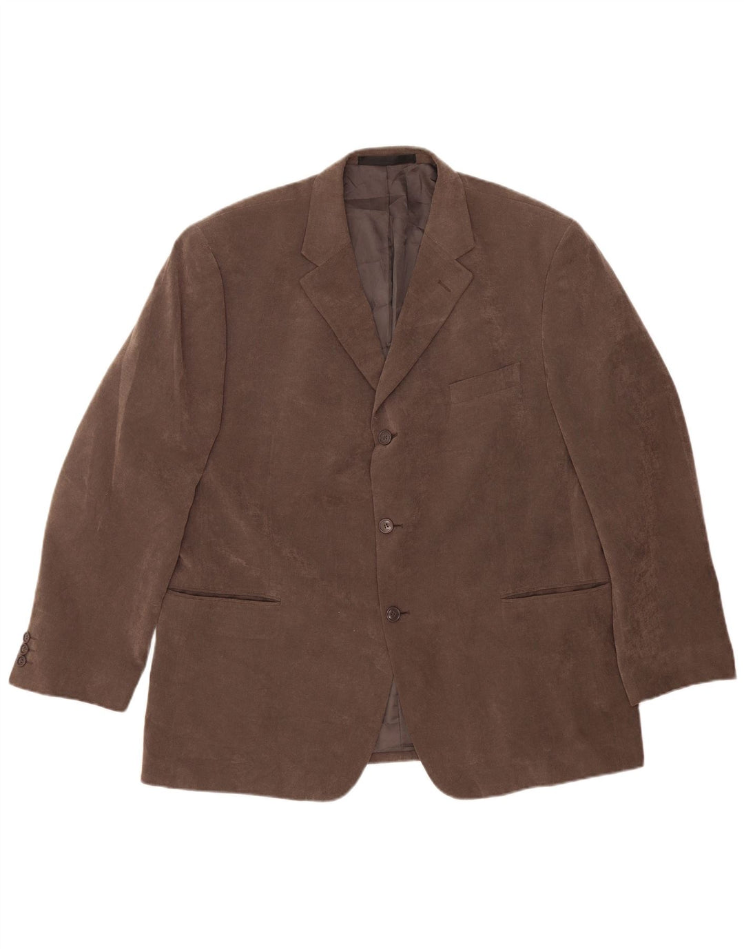 Marks & Spencer Chaqueta tipo blazer de 3 botones para hombre UK 46 XL Poliéster gris