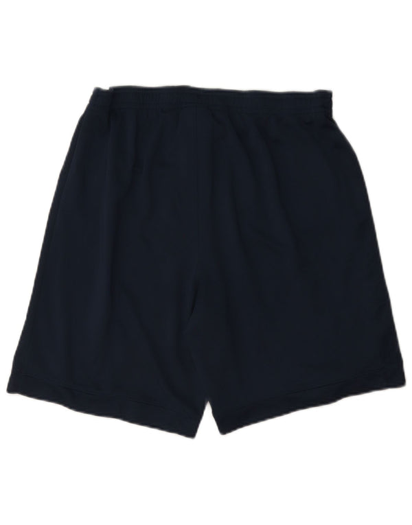 Nike Dri Fit - Pantalones cortos deportivos para hombre, talla pequeña, poliéster, color azul marino