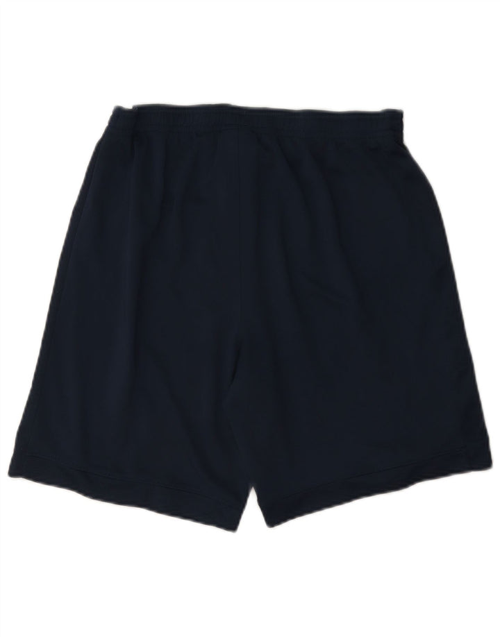 Nike Dri Fit - Pantalones cortos deportivos para hombre, talla pequeña, poliéster, color azul marino