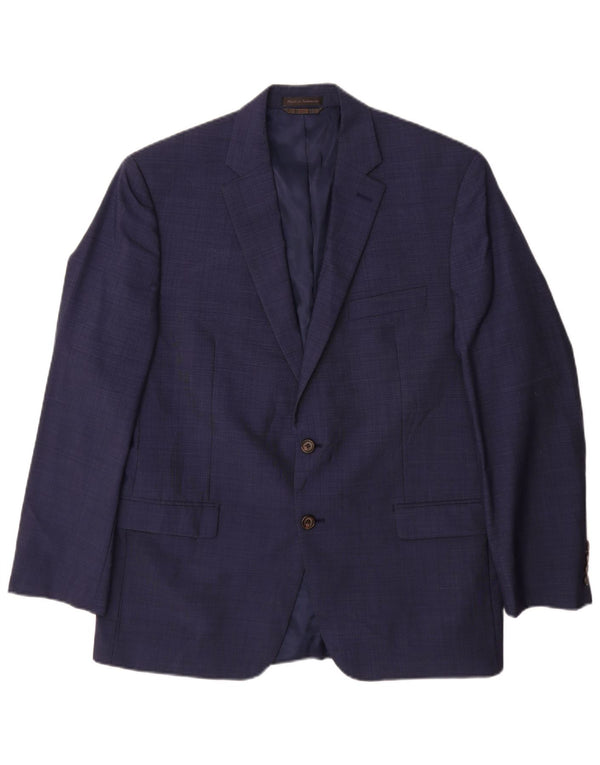 RALPH LAUREN Chaqueta tipo blazer de 2 botones para hombre UK 42 XL Lana azul marino