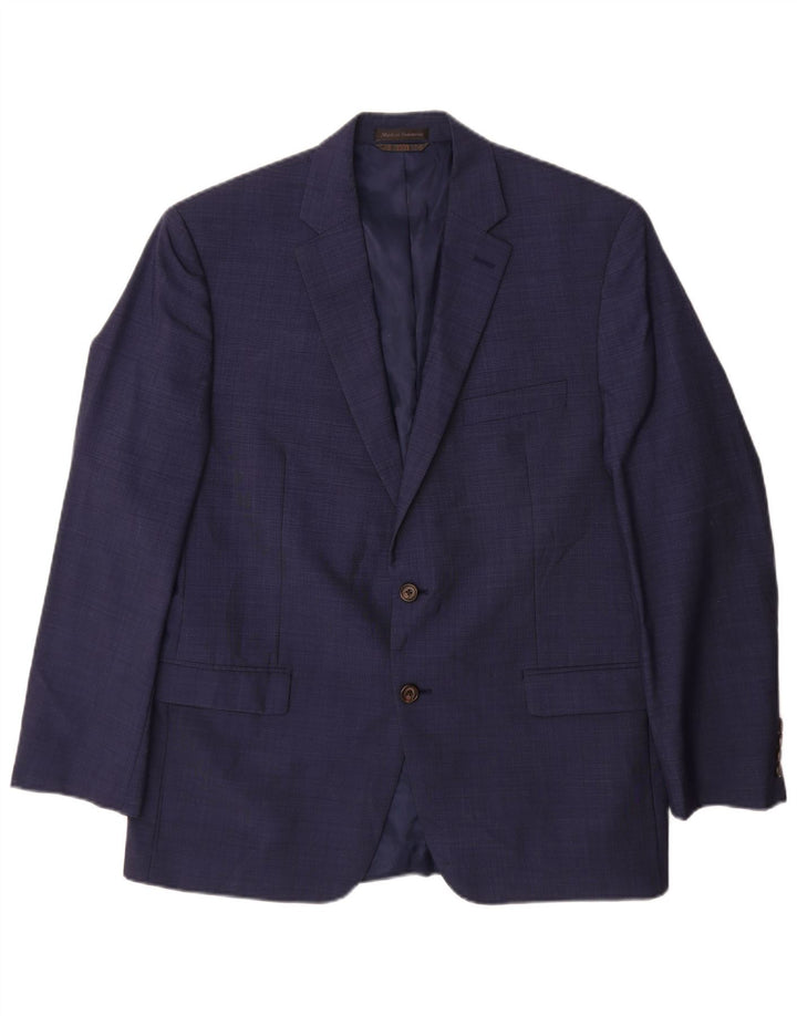 RALPH LAUREN Chaqueta tipo blazer de 2 botones para hombre UK 42 XL Lana azul marino