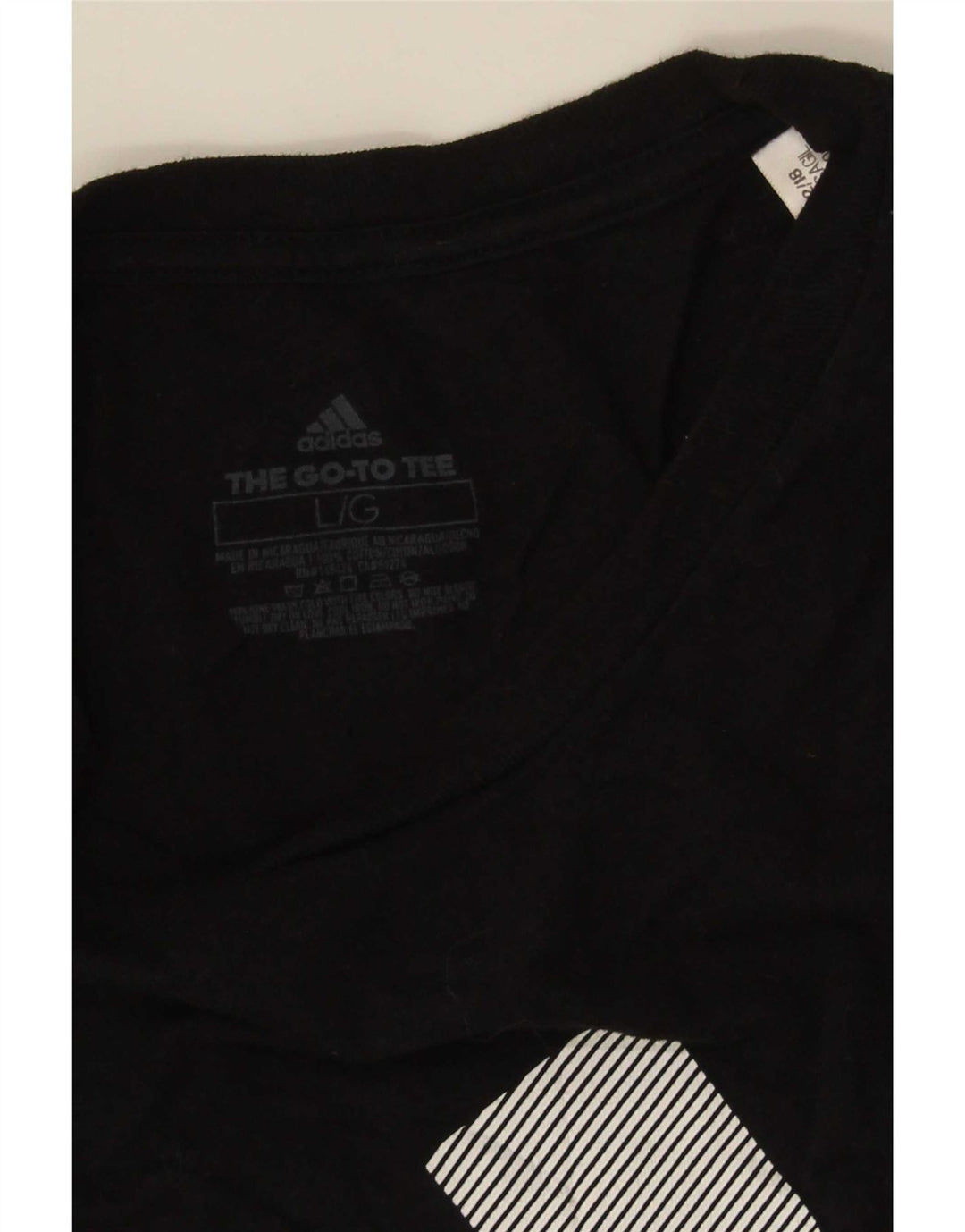 Adidas - Camiseta gráfica para hombre, talla grande, color negro
