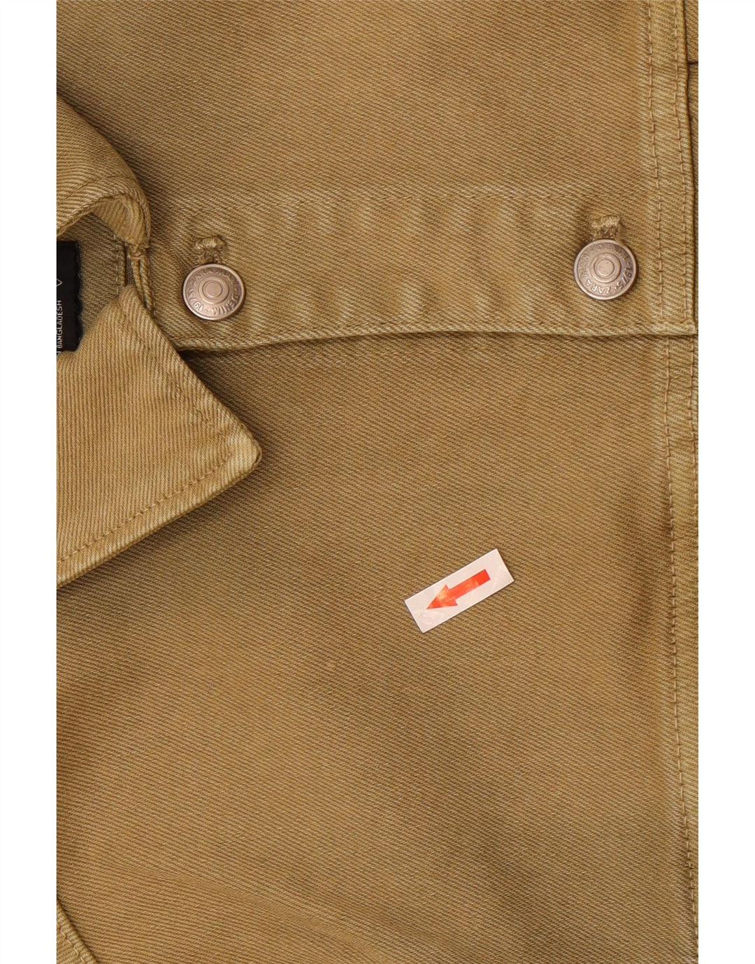 Zara Chaqueta Vaquera Hombre UK 38 Medium Caqui