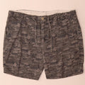 Zara Hombre Shorts Chinos XL W36 Gris Camuflaje