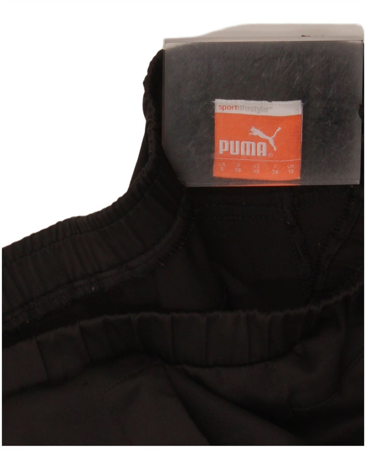 Puma Mujer Chándal Pantalones Joggers UK 10 Small Negro