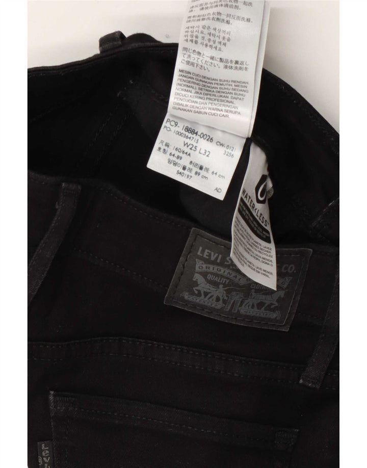Vaqueros Levi's 712 Slim para mujer W25 L27 Algodón negro