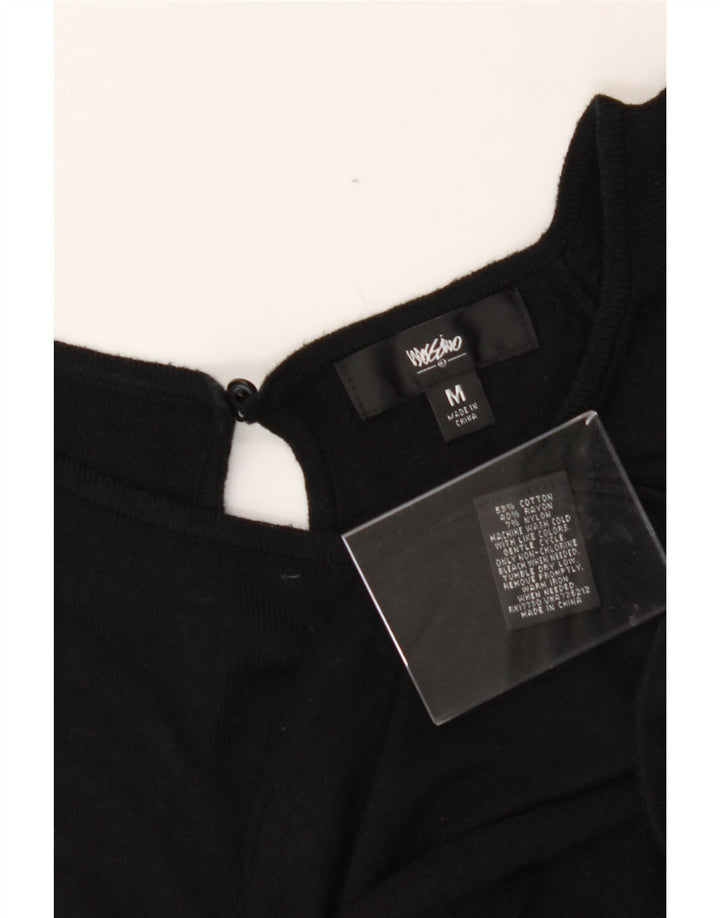 MOSSIMO Womens Sheath Dress UK 12 Medium Black Cotton Vintage Mossimo and Second-Hand Mossimo from Messina Hembry 