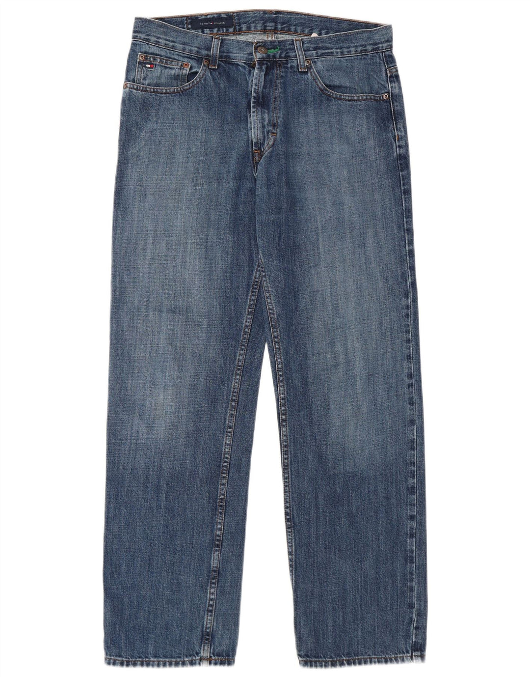 TOMMY HILFIGER Vaqueros rectos para hombre W31 L30 Algodón azul
