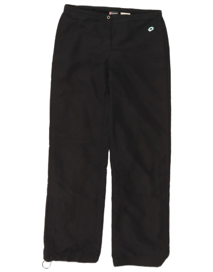 LOTTO Pantalones de chándal para mujer UK 8 Small Poliéster negro