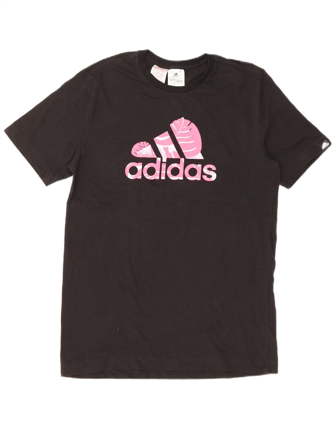 ADIDAS Camiseta gráfica para niña 13-14 años Negro Algodón