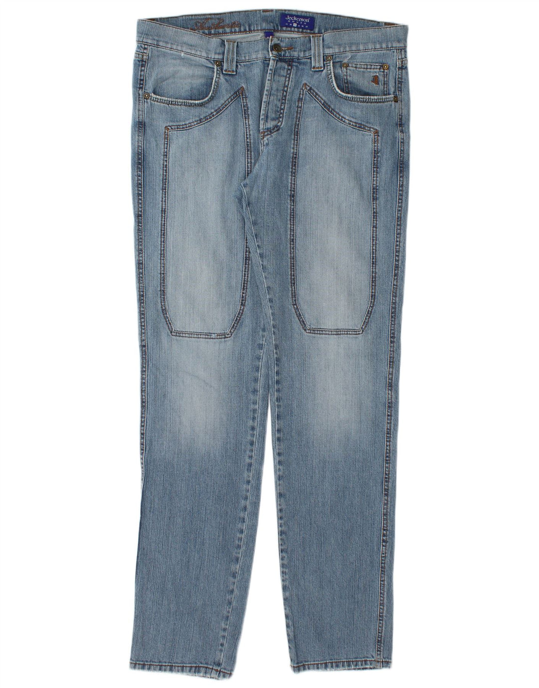 Vaqueros rectos para hombre Jeckerson W36 L34 Algodón azul