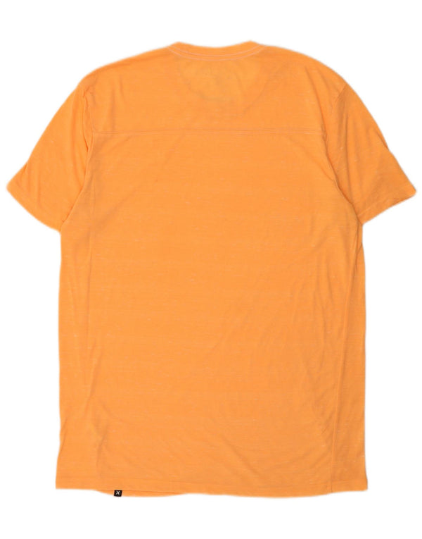 Hurley - Camiseta de ajuste premium para hombre, talla grande, poliéster naranja
