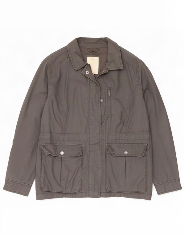 White Stuff Chaqueta utilitaria para mujer UK 44 Grande Algodón gris