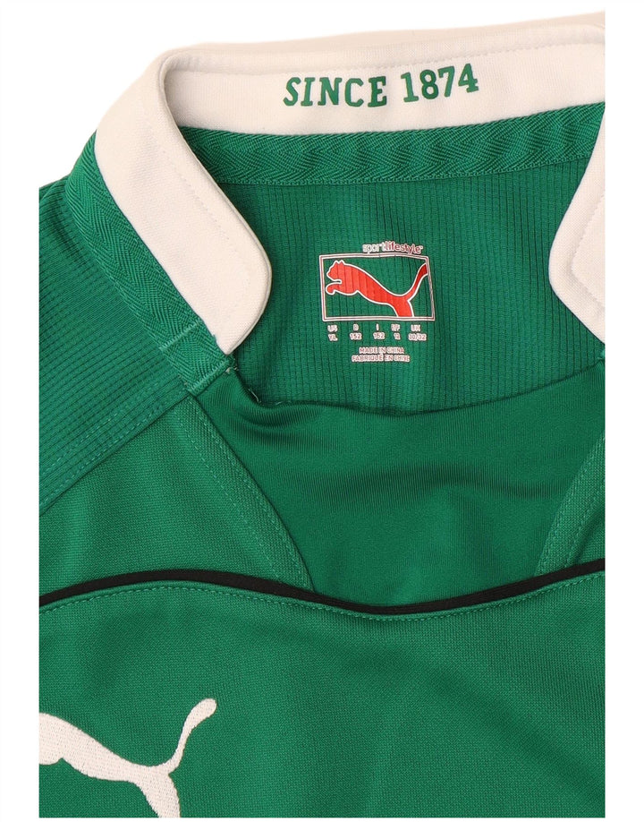 PUMA Camiseta gráfica IRFU para niños 11-12 años Grande Color Verde Bloque