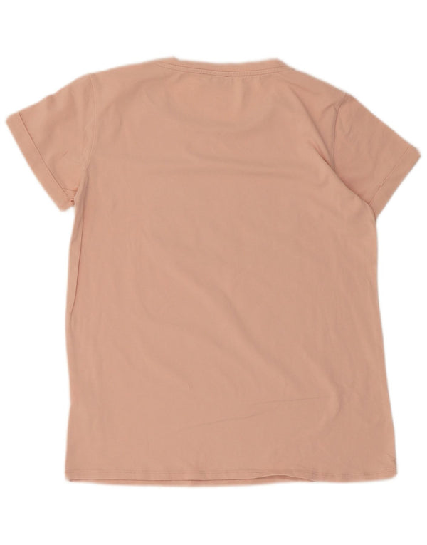 Liu Jo Camiseta gráfica para mujer Top UK 10 Small Pink Cotton