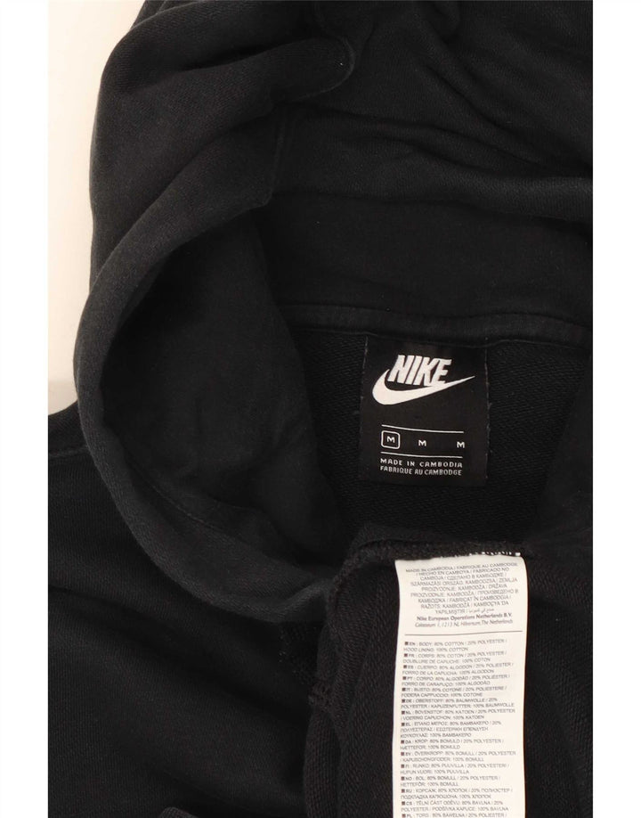 Nike - Sudadera con capucha y cremallera para hombre, tamaño mediano, algodón negro