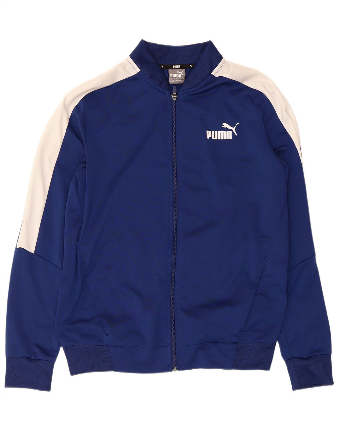 Puma Hombre Chándal Top Chaqueta Pequeña Azul Marino Colorblock Poliéster