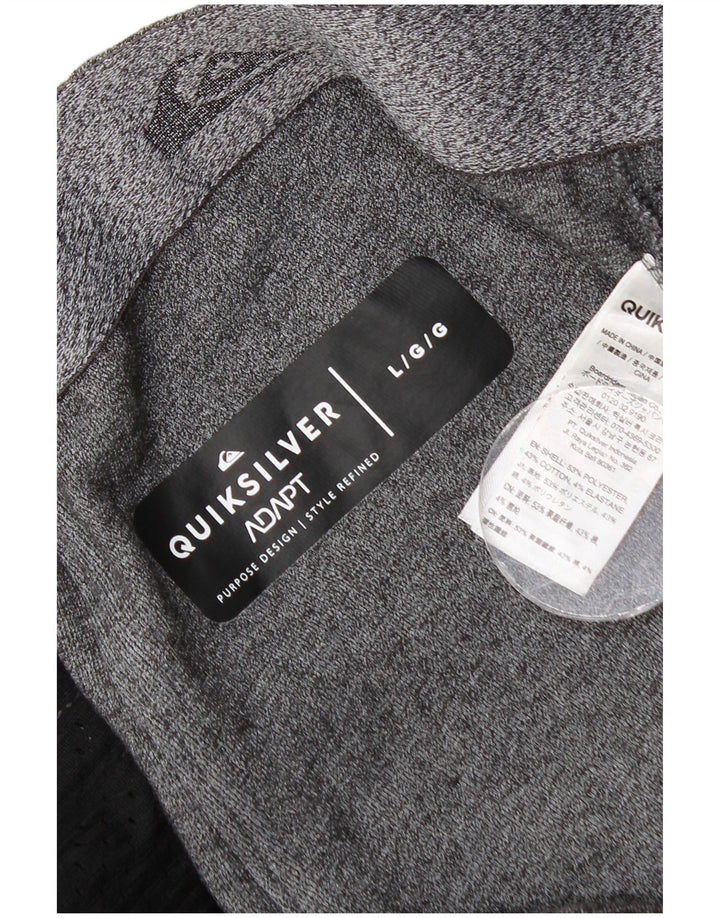 Quiksilver Pantalones De Chándal Para Hombre Poliéster Moteado Gris Grande