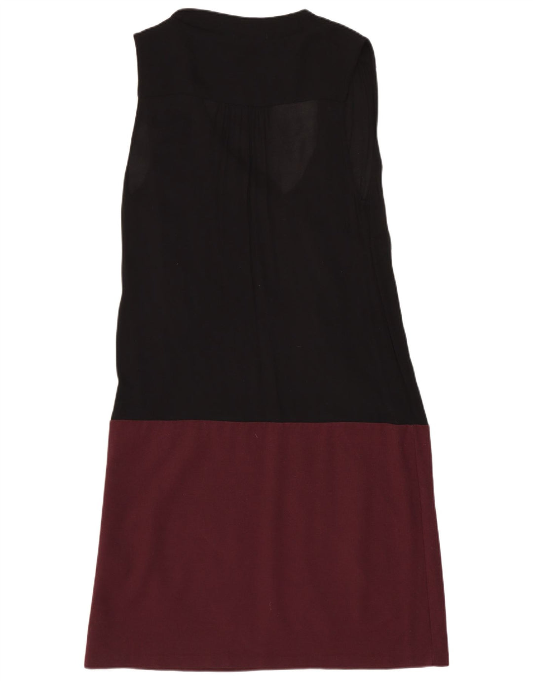 MASSIMO DUTTI Vestido acampanado para mujer UK 40 Mediano Negro Colorblock