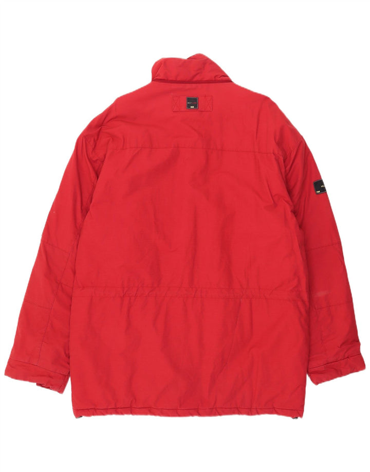 Helly Hansen Chaqueta cortavientos para hombre Reino Unido 40 Grande Rojo Colorblock Algodón