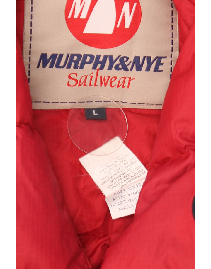 Murphy & Nye Chaleco acolchado para hombre UK 40 Large Poliamida roja