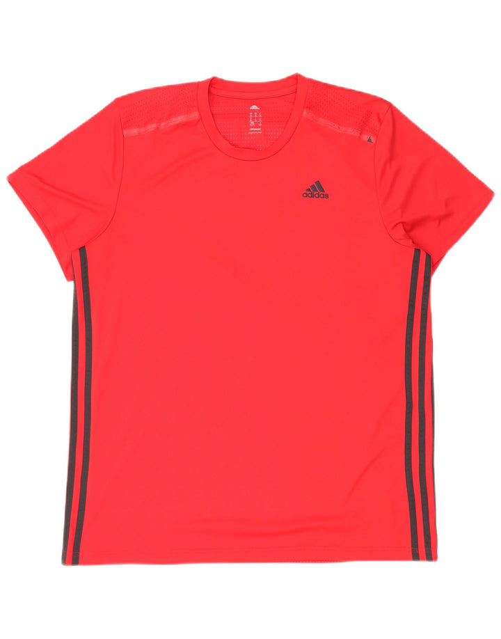 Adidas Hombre Climacool Camiseta Top XL Rojo Poliéster