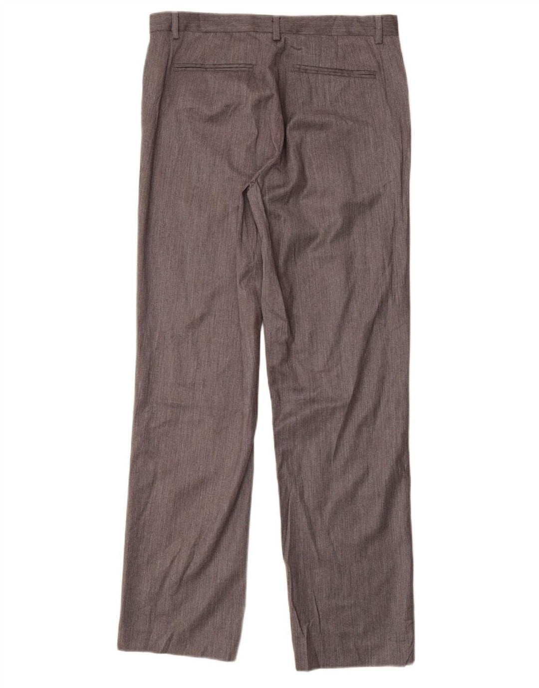 CALVIN KLEIN Pantalón de traje recto para hombre W32 L32 Poliéster gris