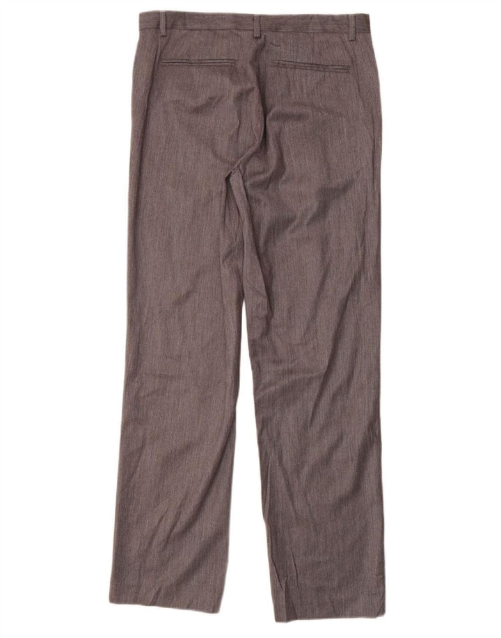 CALVIN KLEIN Pantalón de traje recto para hombre W32 L32 Poliéster gris