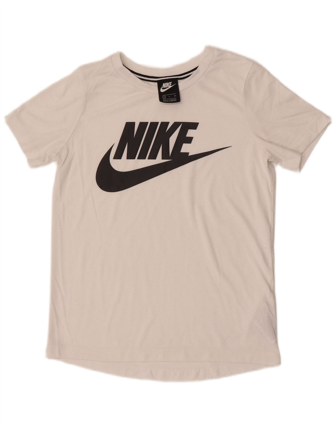 Nike Camiseta gráfica para mujer Top UK 10 Small White Poliéster