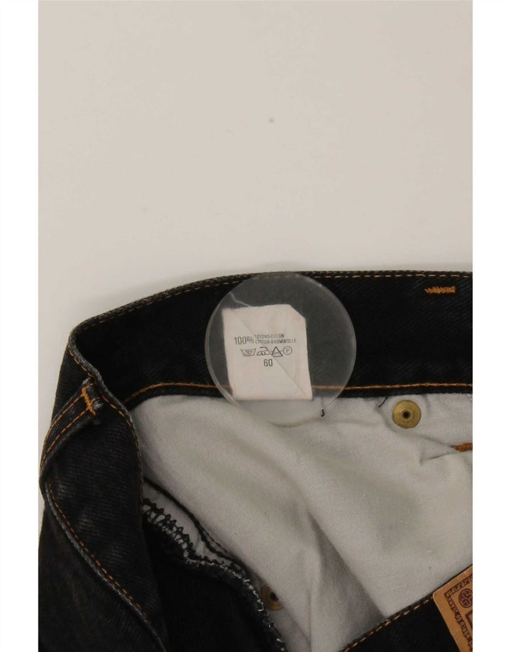 Casucci Jeans rectos para hombre IT 48 Medium W30 L27 Algodón negro