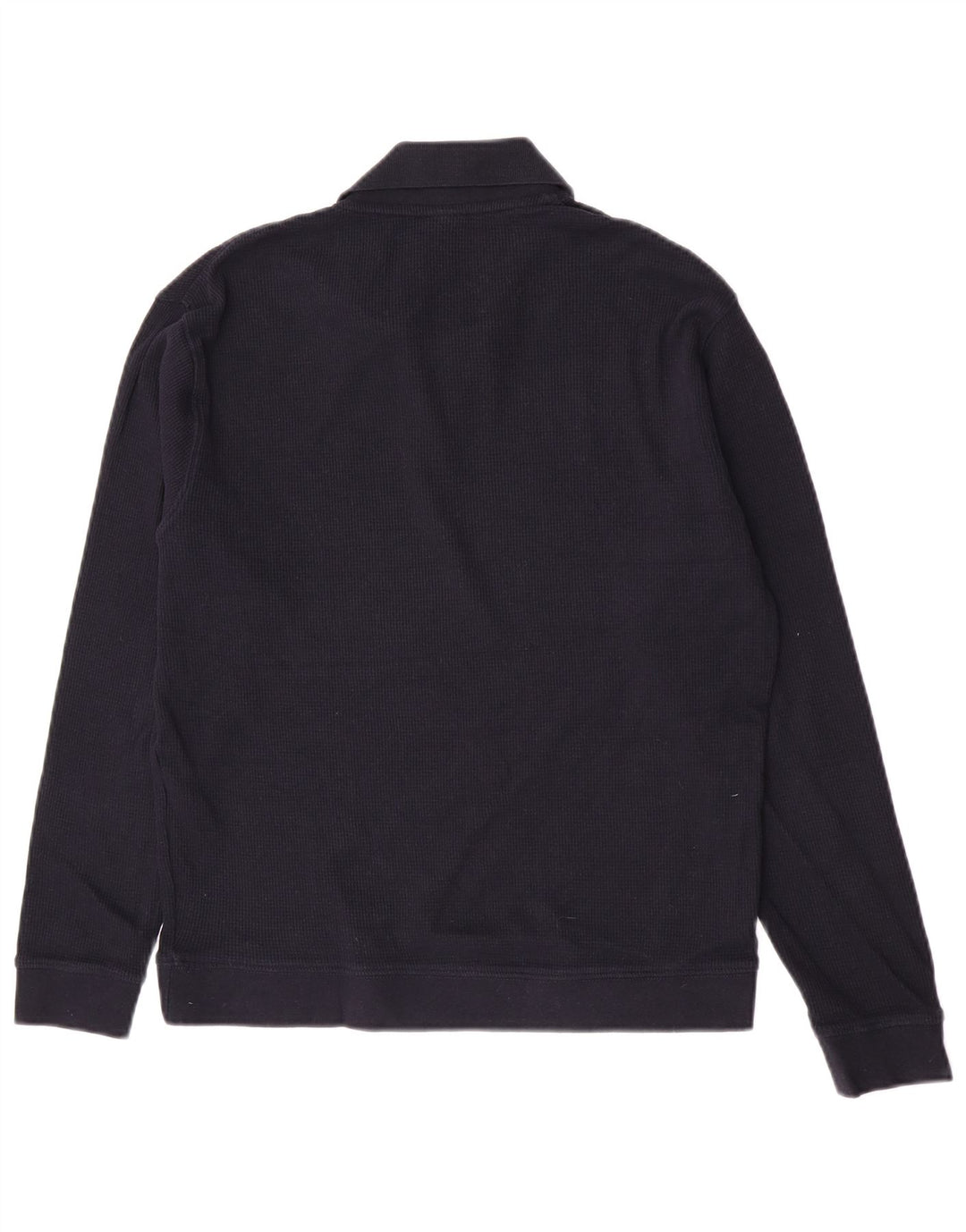 Zara Hombre Polo Cuello Jersey Suéter Pequeño Azul Marino