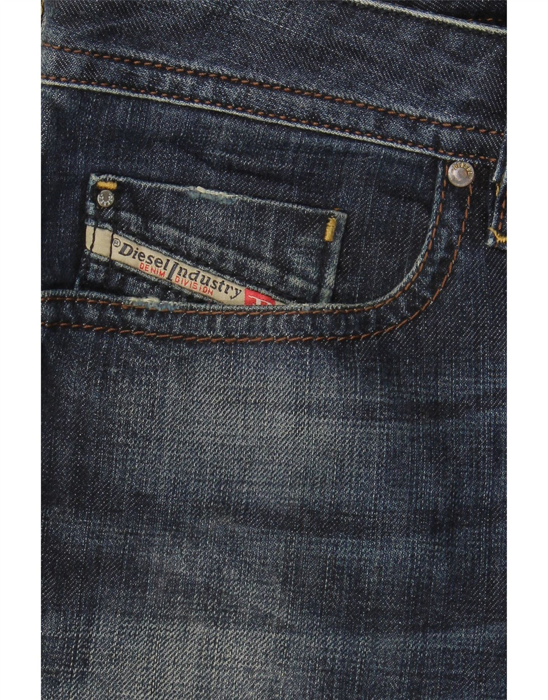 DIESEL Jeans Buster Regular Slim Tapered para hombre W29 L30 Algodón azul marino