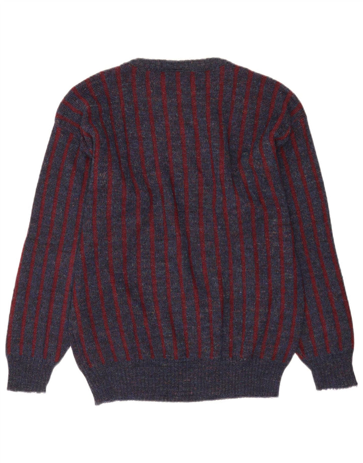 Angelo Litrico Jersey de Cuello Redondo para Hombre EU 48/50 Azul Medio Geométrico