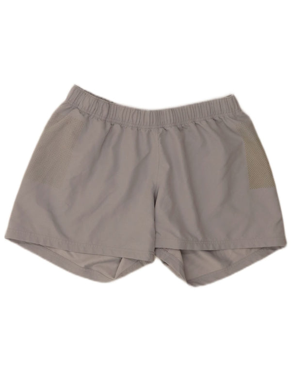 Nike Dri Fit Graphic - Pantalones cortos deportivos para mujer, talla 40, poliéster gris grande