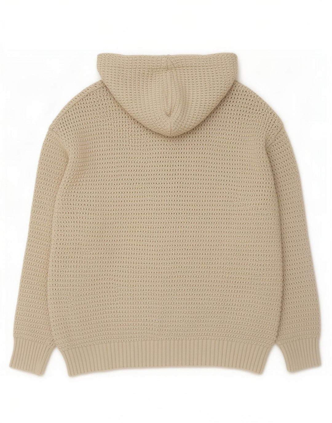 Zara Hombre Jersey Con Capucha Jersey Grande Beige
