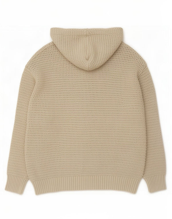 Zara Hombre Jersey Con Capucha Jersey Grande Beige