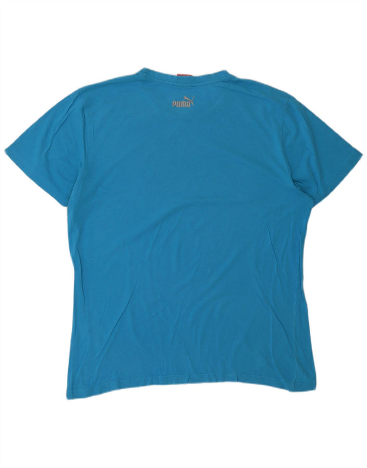 Puma - Camiseta gráfica para hombre, talla grande, color azul