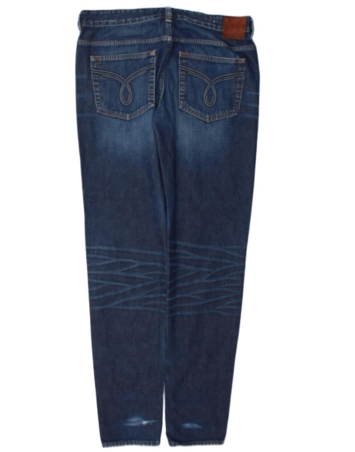 Calvin Klein Jeans ajustados regulares desgastados para hombre W32 L34 Algodón azul