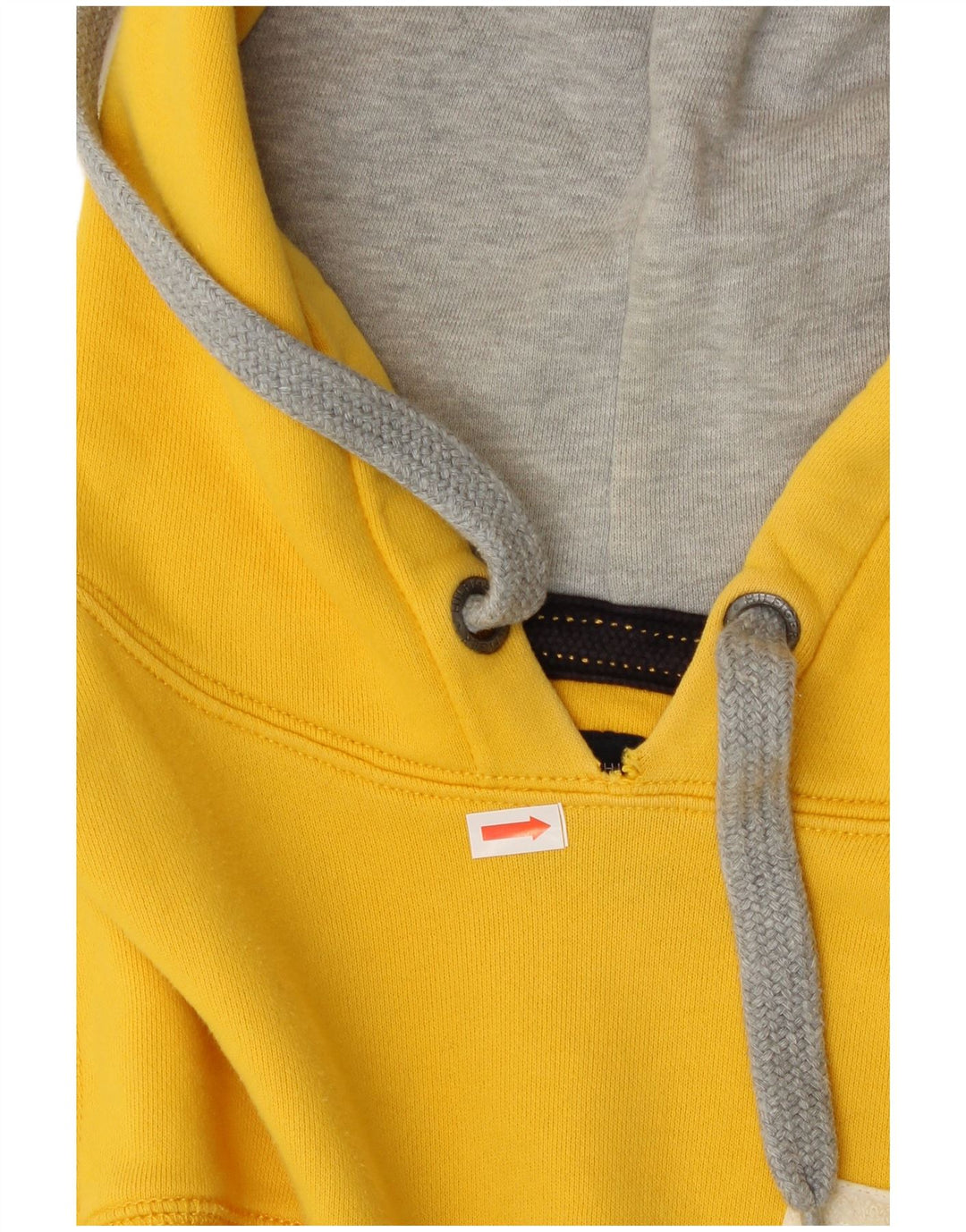TOMMY HILFIGER Jersey con capucha y corte entallado para hombre, talla grande, algodón amarillo