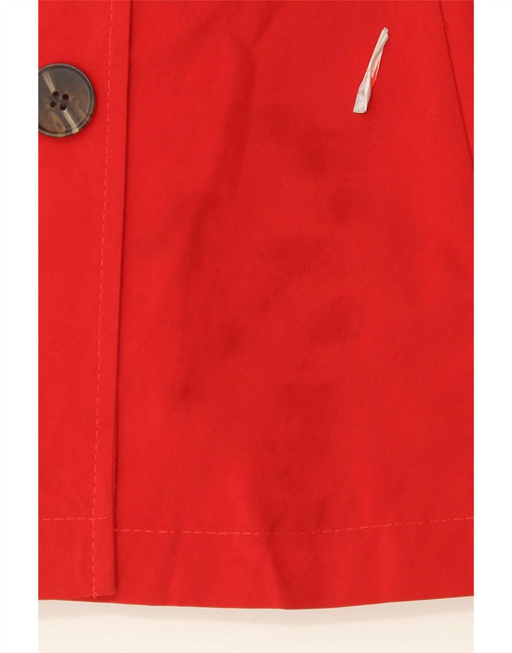 Marks & Spencer Gabardina corta para mujer UK 22 3XL Poliéster rojo