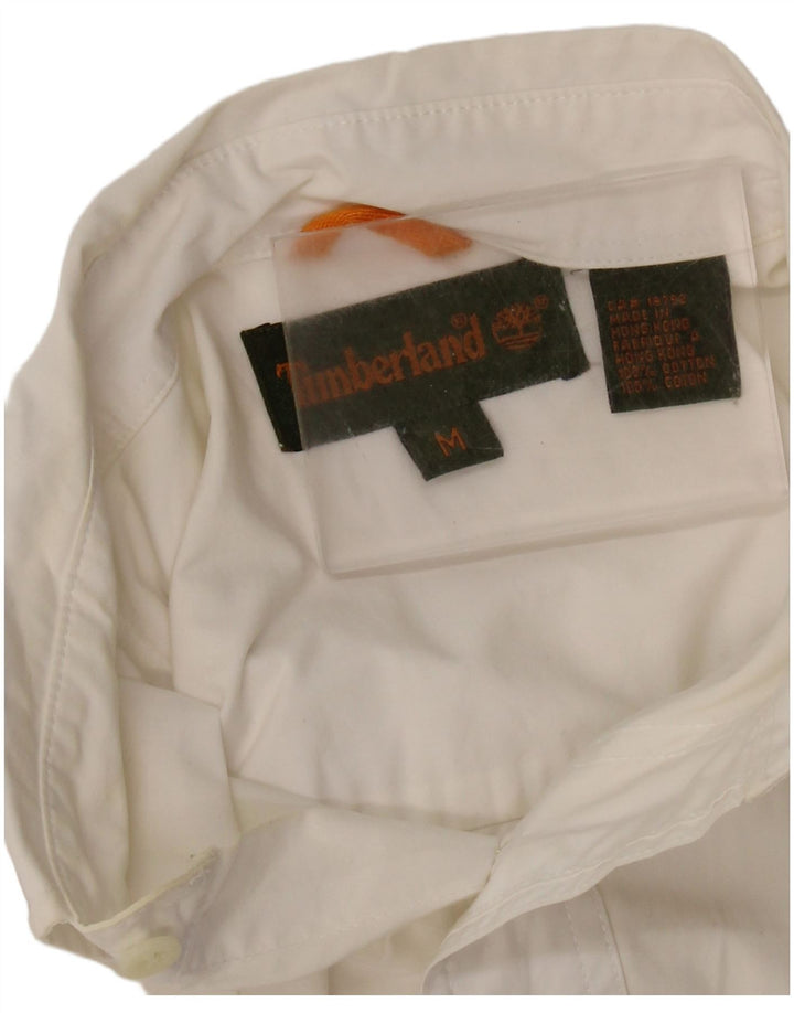 Camisa Timberland Hombre Manga Corta Algodón Blanco Mediano