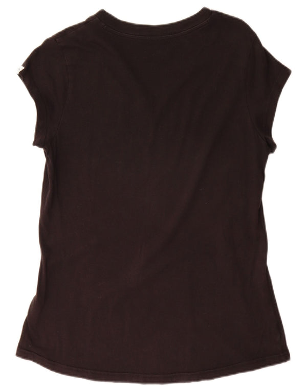 Puma - Camiseta gráfica para mujer, talla 40, talla grande, color negro