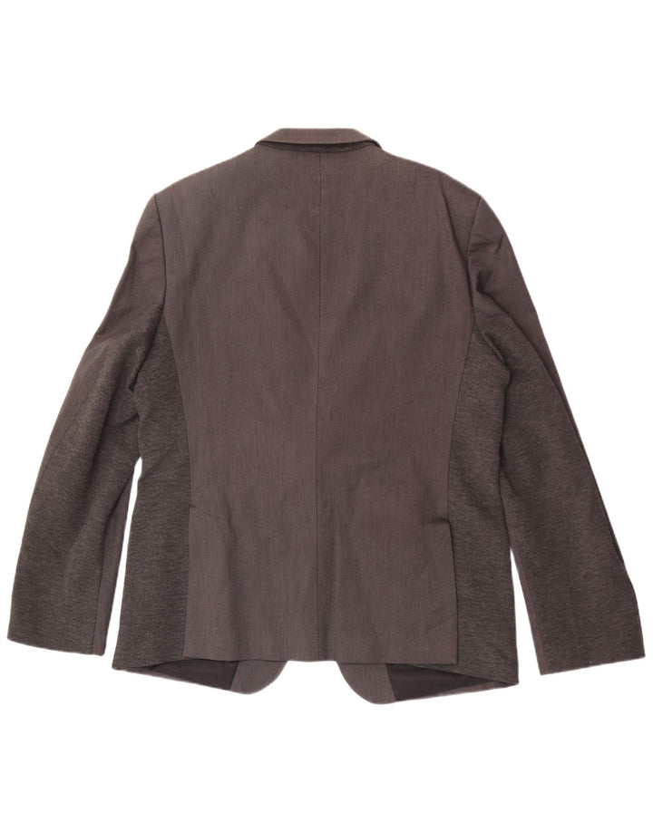 Zara Chaqueta Blazer De 1 Botón Para Hombre EU 54 XL Algodón Gris