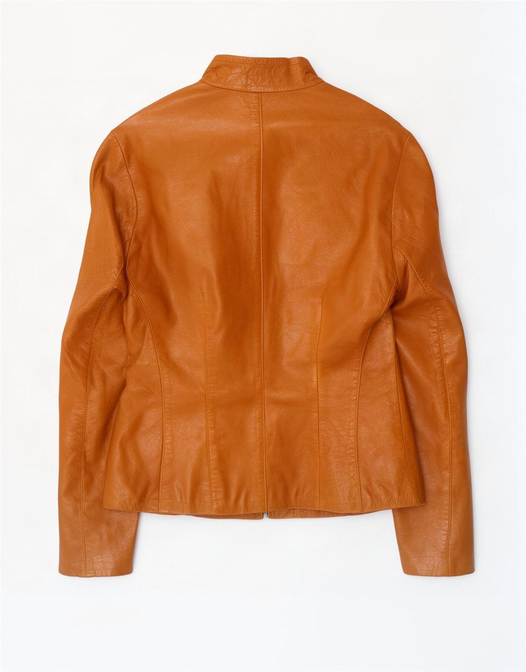 Chaqueta de cuero vintage para mujer Reino Unido 14 Beige medio