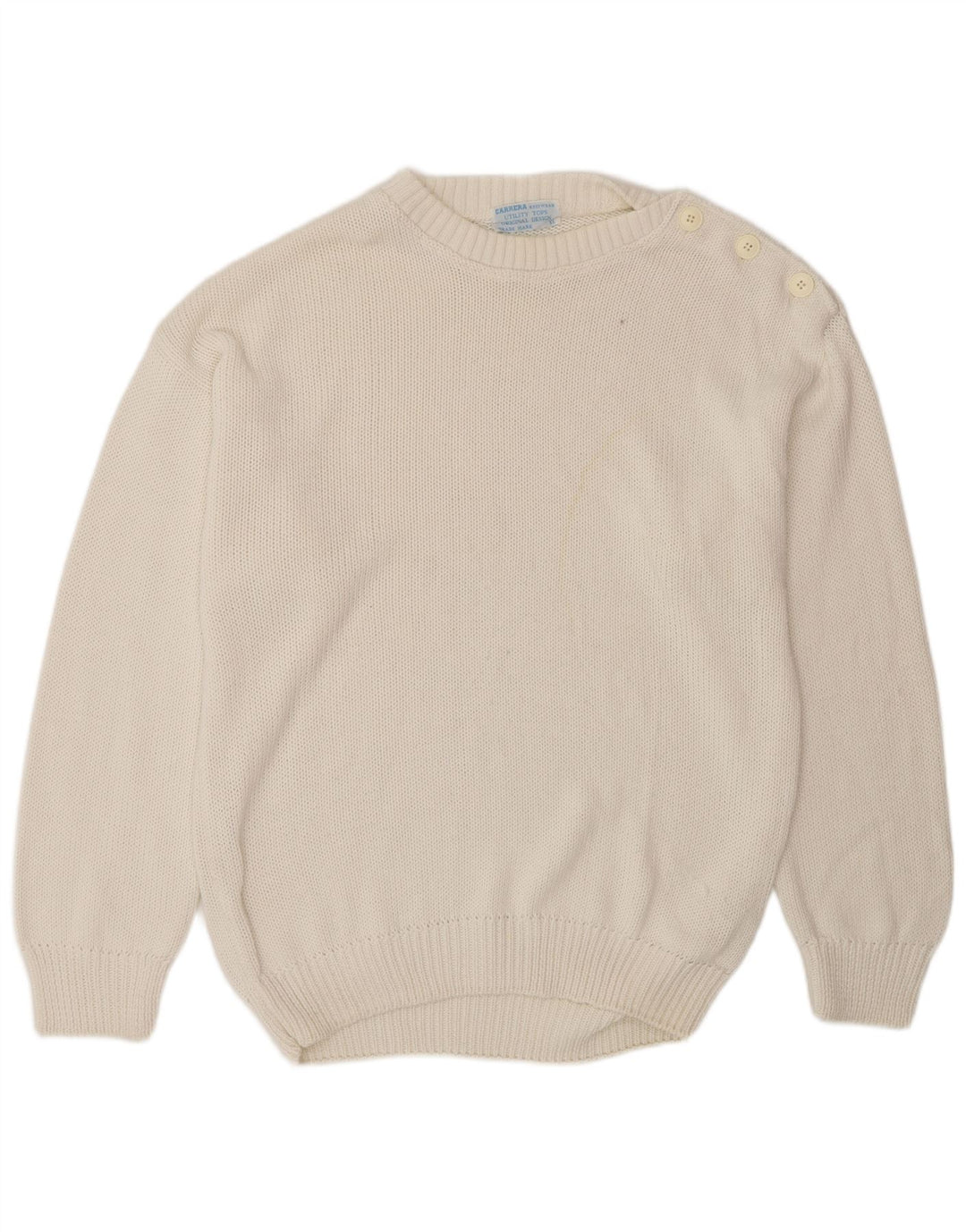Carrera Jersey De Cuello Redondo Para Hombre XL Algodón Blanco