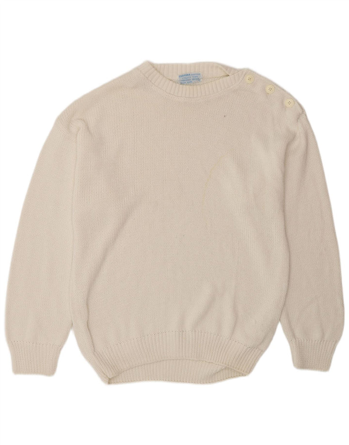 Carrera Jersey De Cuello Redondo Para Hombre XL Algodón Blanco
