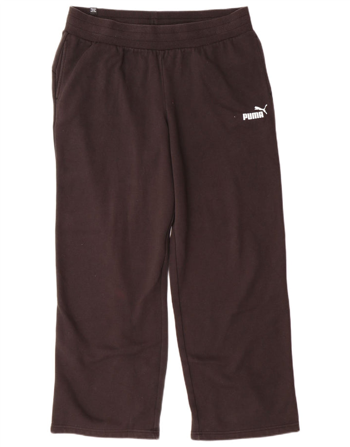 Puma - Pantalón cortavientos para mujer, talla 40, talla grande, algodón negro